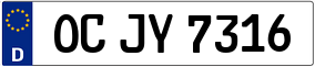 Trailer License Plate